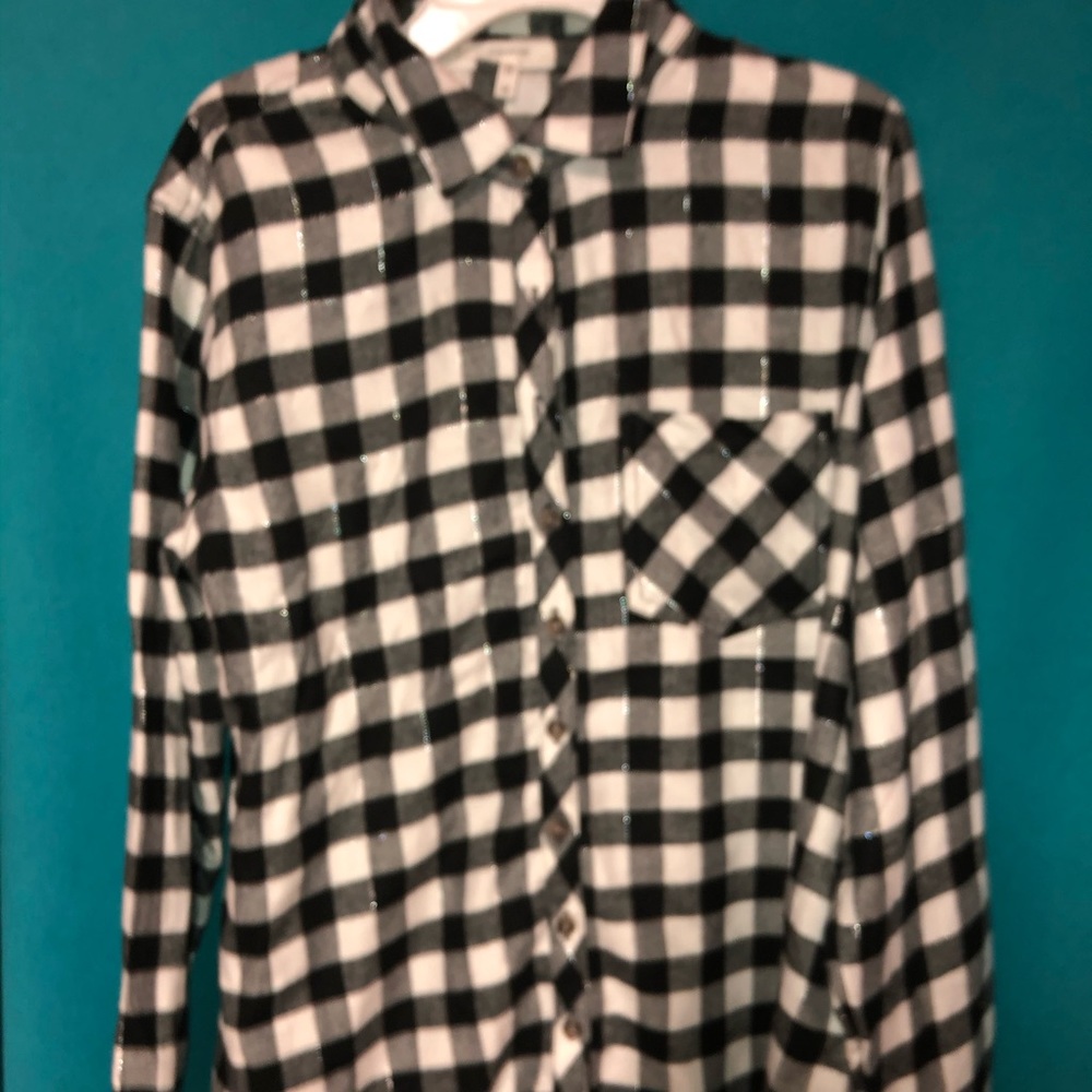Black and white flannel